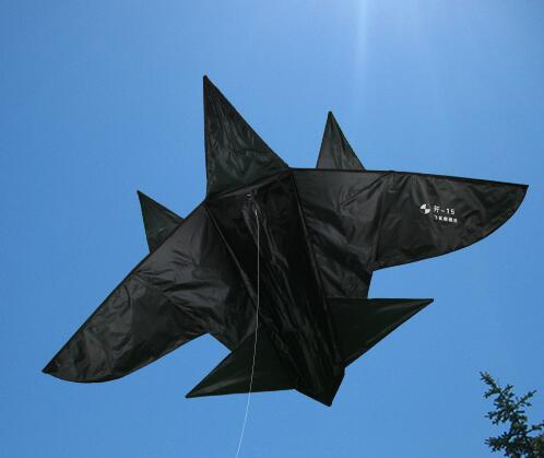 大型黑战斗飞机风筝