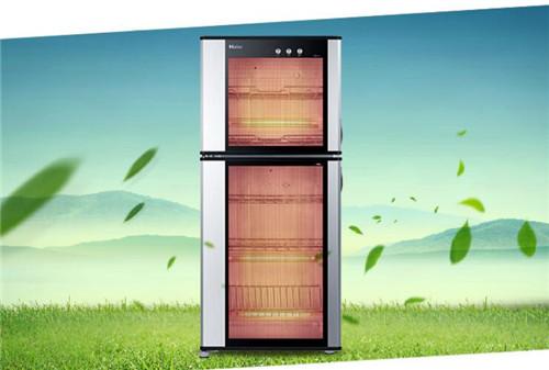 Haier/海尔立式柜式家用小型双门碗柜