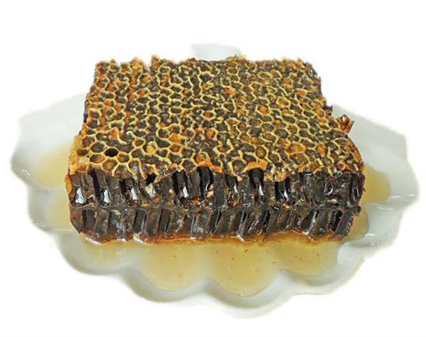 益尔原生态养蜂场 嚼着吃的老巢蜜