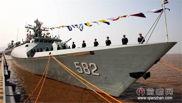 新型护卫舰蚌埠舰入列 集成多型武器提升作战