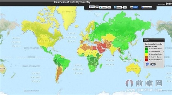 一夜情艺术家:大陆女易勾搭 绘最好勾女生地图