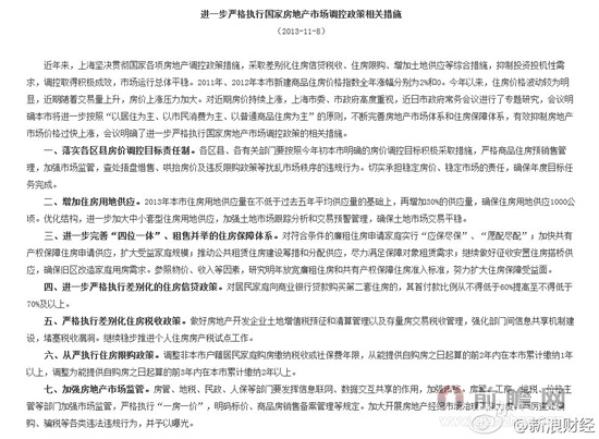 上海房产局沪七条出炉 二套房首付提至7成