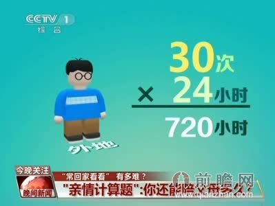 亲情计算题父母再活30年也只能陪720小时 尽