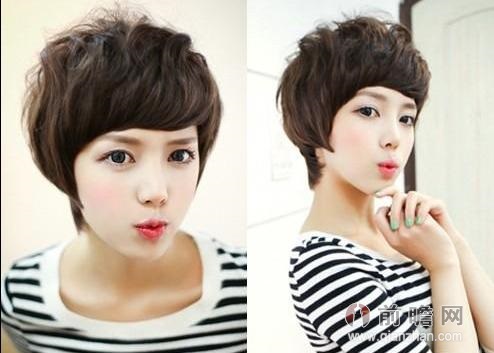 2014日系女生短发烫发发型显瘦时尚很抢眼_前瞻