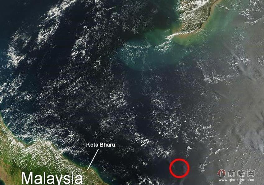 马航/NASA卫星拍摄马航370事发海域图