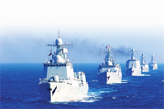 中俄首赴钓鱼岛海域军演 出动20余艘舰艇美日