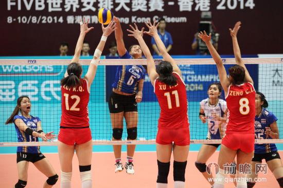 2014世界女排大奖赛香港站中国女排vs泰国全