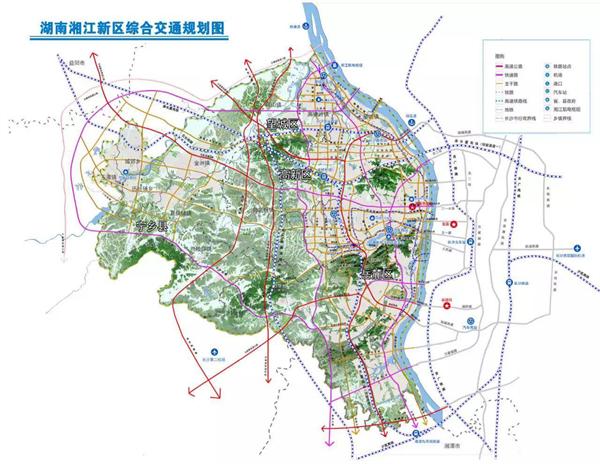 湘江新区综合交通规划图