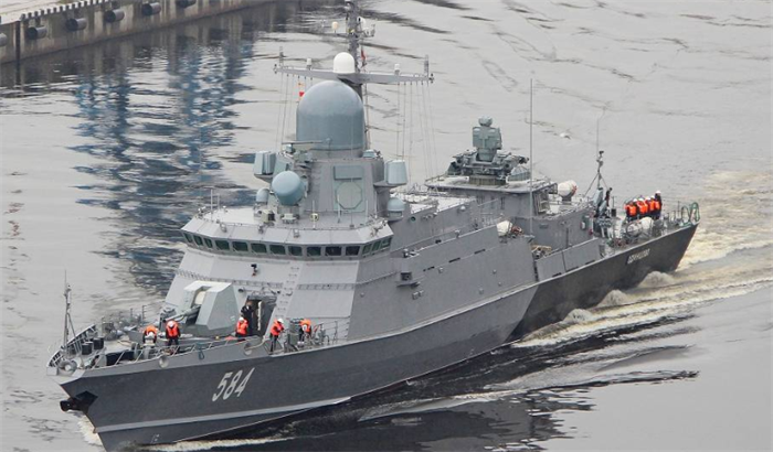 外型"小巧"火力强:俄罗斯海上小钢炮22800型轻导护卫舰海试成功