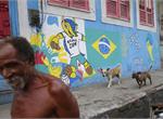 世界杯开幕在即 巴西街头散发浓浓世界杯气息