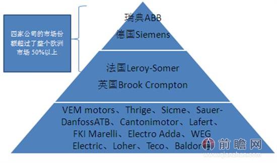 图表3：欧洲电动机市场企业市场格局