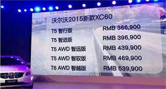 国产沃尔沃XC60上市售36.69-53.99万 全系配全景天窗