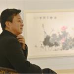 央视一哥<em>朱军</em>绘画展台北亮相