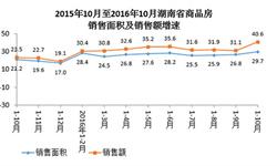 湖南商品房销售火爆  1-10月<em>销售额</em>同比增长40.6%