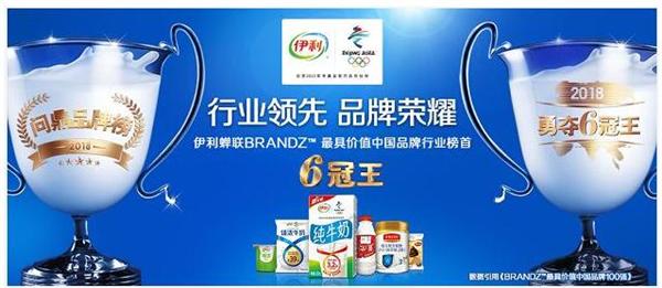 伊利荣耀加冕，世界品质成就BrandZ“六冠王”