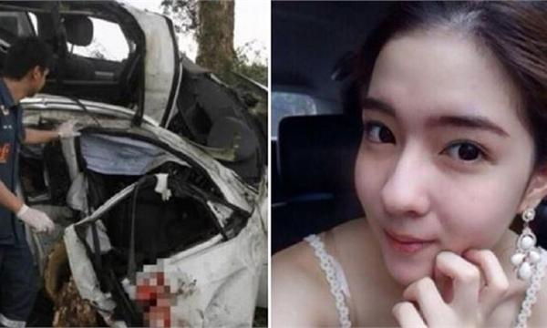 香消玉殒！泰国女星车祸身亡年仅20岁 大雨天车辆打滑失控撞上大树