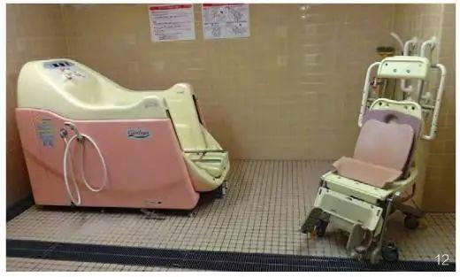 图12.机械浴室，图13.无障碍卫生间，图14.匍匐式便器