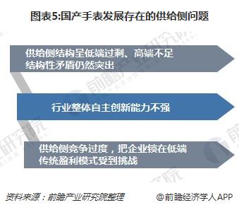 图表5:国产手表发展存在的供给侧问题