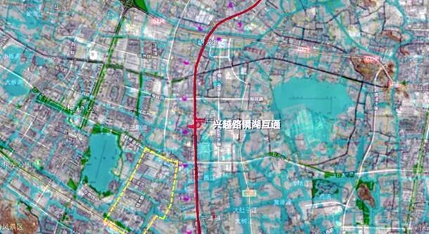 杭绍台高速位于区域东侧,兴越路镜湖互通将进一步提升该区域交通便捷度