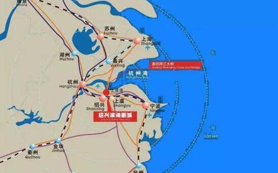 杭州湾的周边地区组成,包括了老牌一线城市上海,新一线城市杭州和宁波