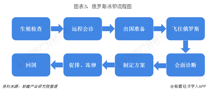 图表3：俄罗斯冻卵流程图