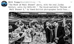一张真实还原《<em>华尔街</em><em>之</em><em>狼</em>》照片卖了20万美元 原型当模特小李子签名