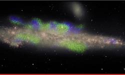 惊艳！鲸鱼星系“侧身照”曝光：星系盘边缘长着浓密带磁性的“头发丝”