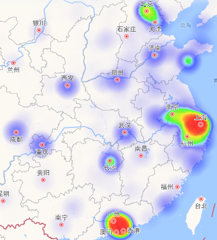 机器人产业热地图分布