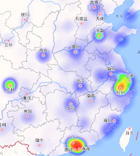 家居产业热地图分布