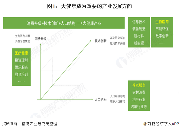 图1： 大健康成为重要的产业发展方向