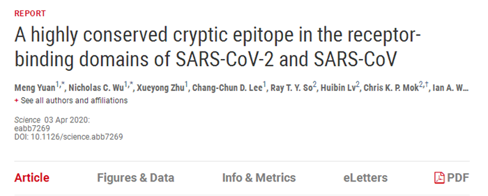 科学家揭示新冠病毒中和性抗体的晶体结构使用重链和轻链