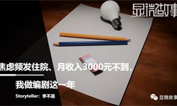 编剧之冬：焦虑频发住院、月收入3000元不到，我做编剧这一年