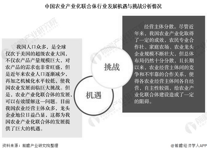 中国农业产业化联合体行业发展机遇与挑战分析情况