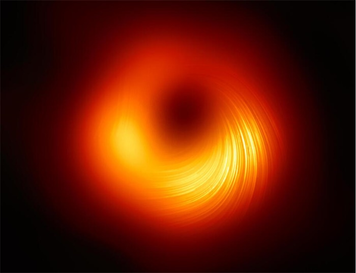 新发布的黑洞偏振图像
