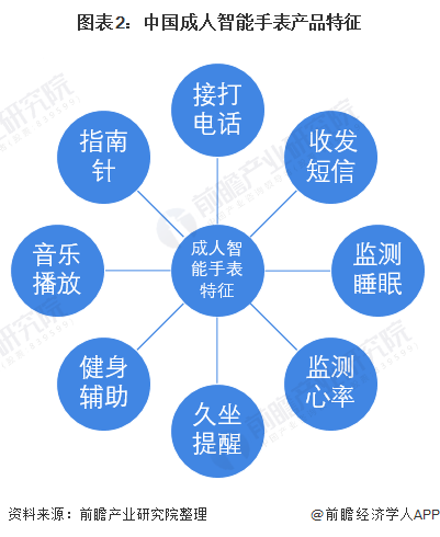 图表2：中国成人智能手表产品特征