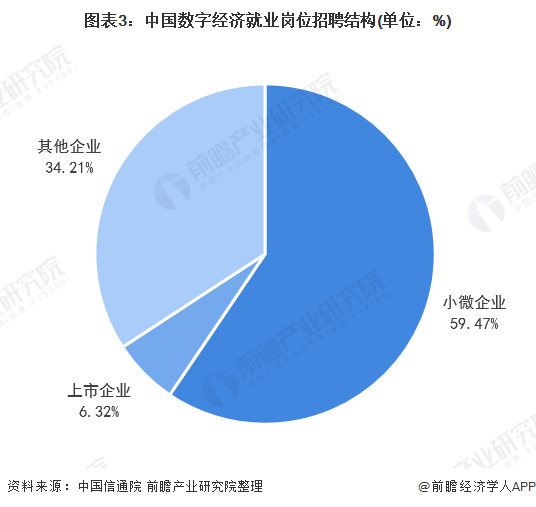 圖表3：中國(guó)數(shù)字經(jīng)濟(jì)就業(yè)崗位招聘結(jié)構(gòu)(單位：%)