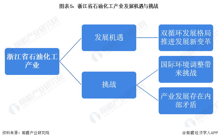 图表5：浙江省石油化工产业发展机遇与挑战