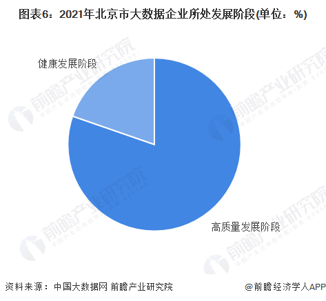 图表6：2021年北京市大数据企业所处发展阶段(单位：%)