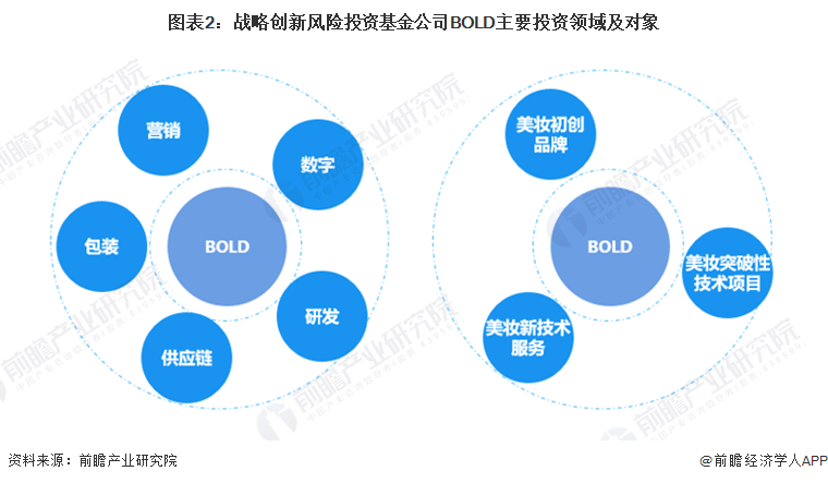 图表2：战略创新风险投资基金公司BOLD主要投资领域及对象