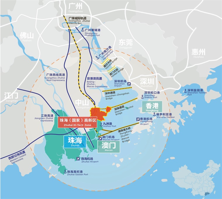 珠海得天独厚的战略地位