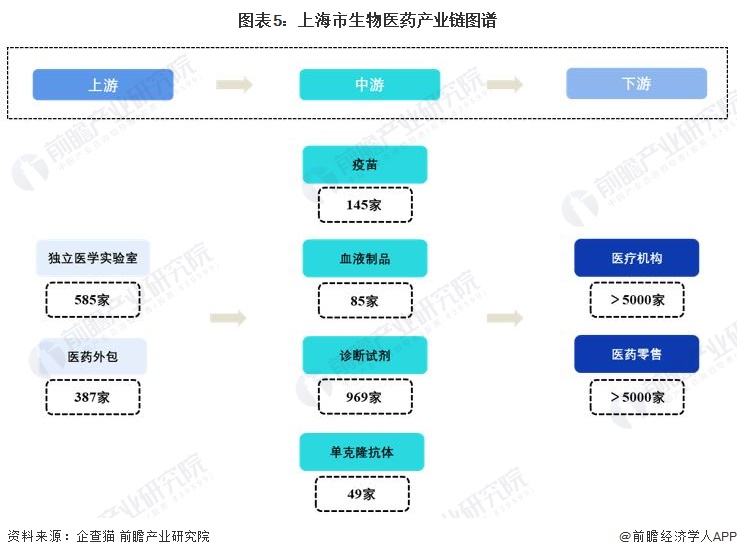 图表5：上海市生物医药产业链图谱