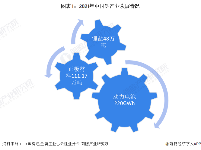 图表1：2021年中国锂产业发展情况