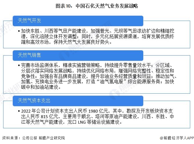 图表10：中国石化天然气业务发展战略