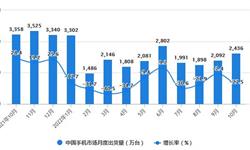 2022年1-10月中国<em>手机</em>行业市场运行现状分析 前10月中国手机市场出货量达到2.2亿部