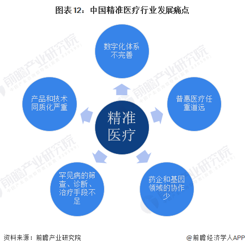 图表12：中国精准医疗行业发展痛点