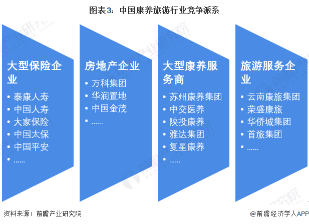 图表3：中国康养旅游行业竞争派系