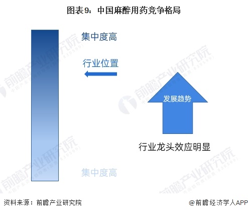 图表9：中国麻醉用药竞争格局