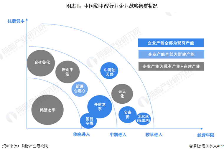 图表1：中国聚甲醛行业企业战略集群状况