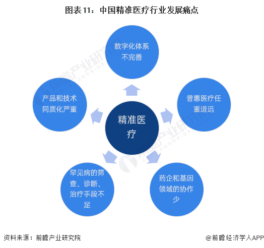 图表11：中国精准医疗行业发展痛点