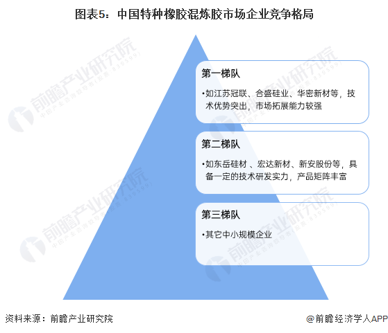 图表5：中国特种橡胶混炼胶市场企业竞争格局